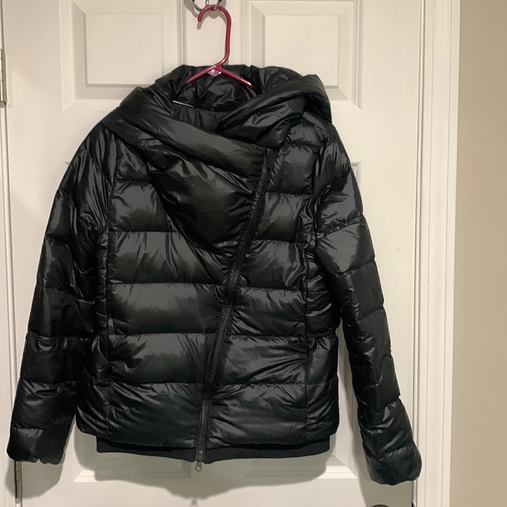 Ladies Nike asymmetrical puffer jacket moto size small